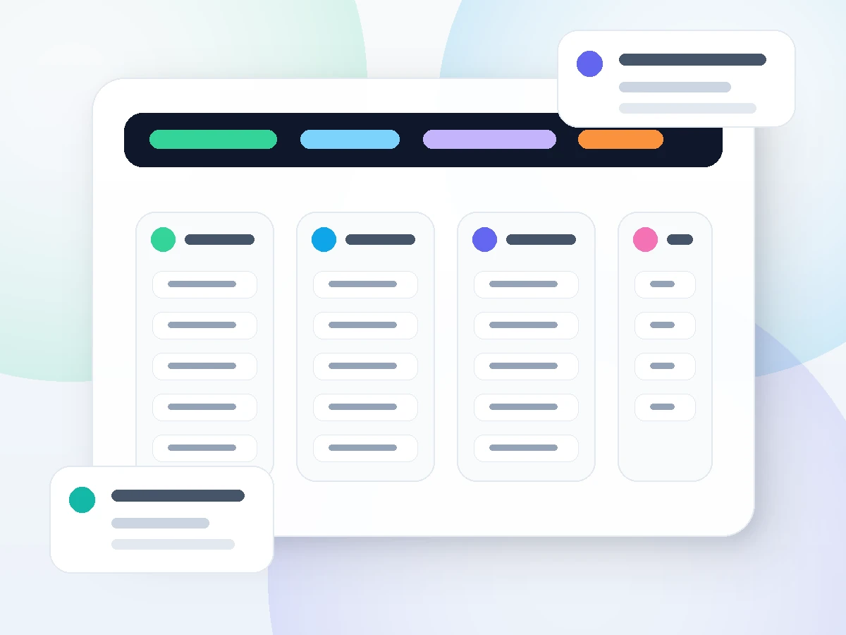 Planning board tracking D2C Media sourcing, storefront, campaign and fulfilment workstreams